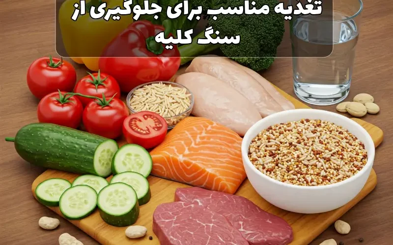 تغذیه مناسب برای جلوگیری از سنگ کلیه